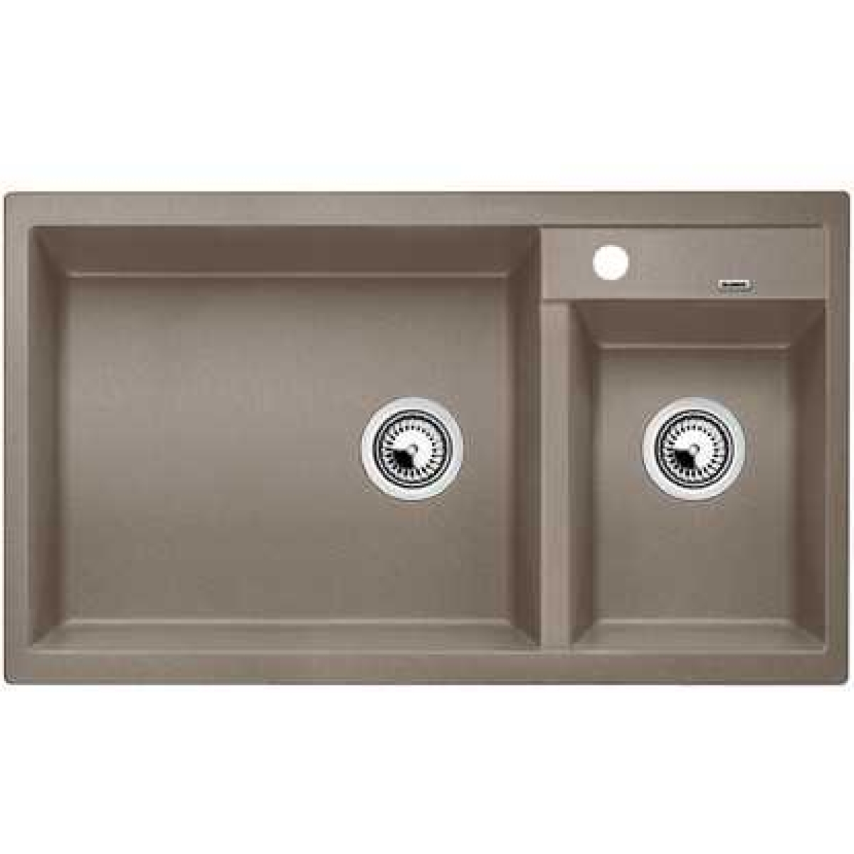 Blanco 517364 Metra 9 雙盆昇盤 (巧克力色 Tartufo)